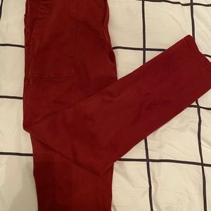 Red jeans